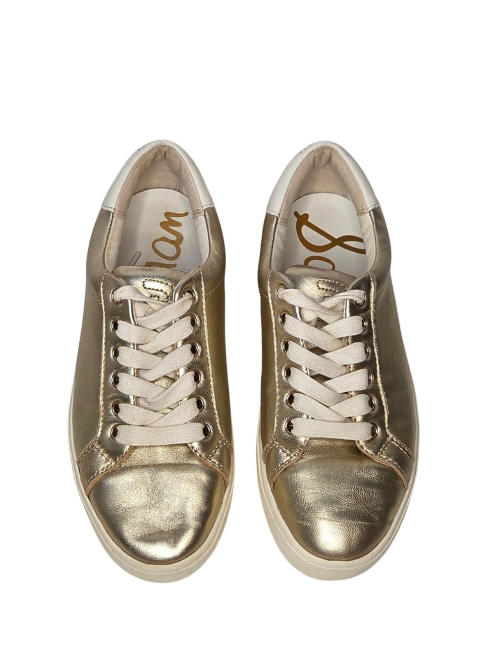 Sam Edelman Size 6.5 Gold Women's Sneakers